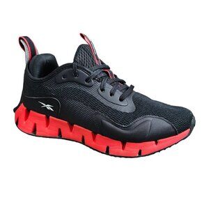 Reebok Zig Dynamic Running Black And Red Performance Sneaker Shoe